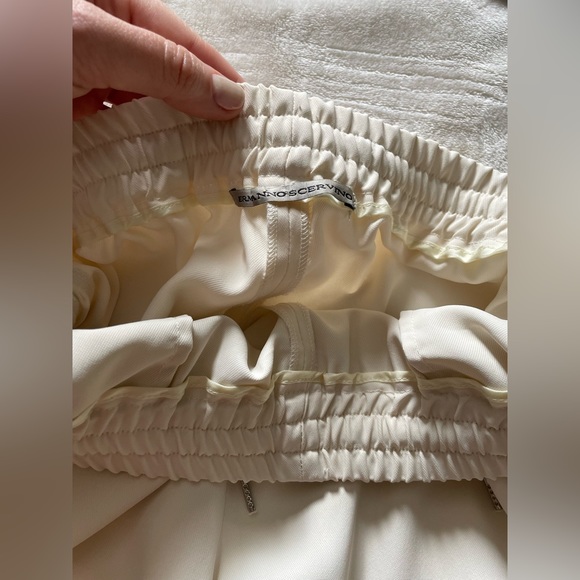 Ermanno Scervino Beige Pull Up  Relaxed Fit Pants Size 40 Small - Picture 9 of 11